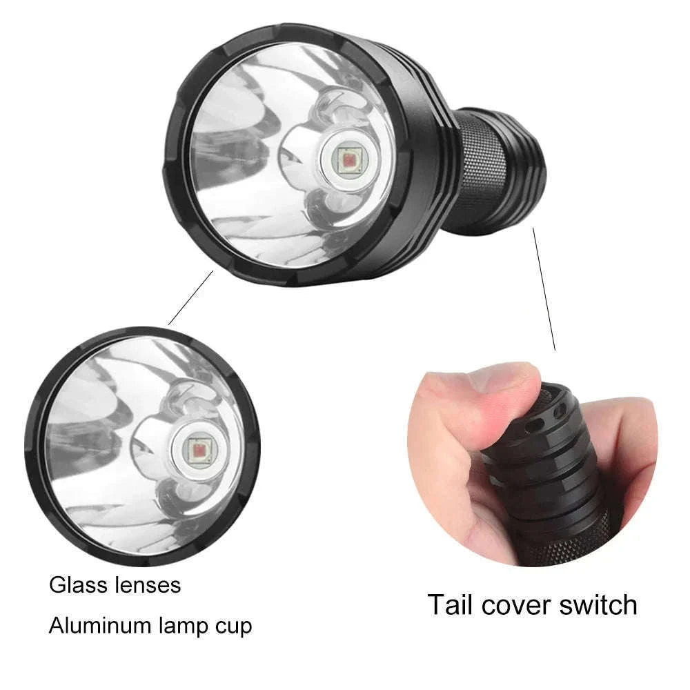 Red Light Tactical Flashlight for Hunting, Night Vision & Astronomy-R-C8