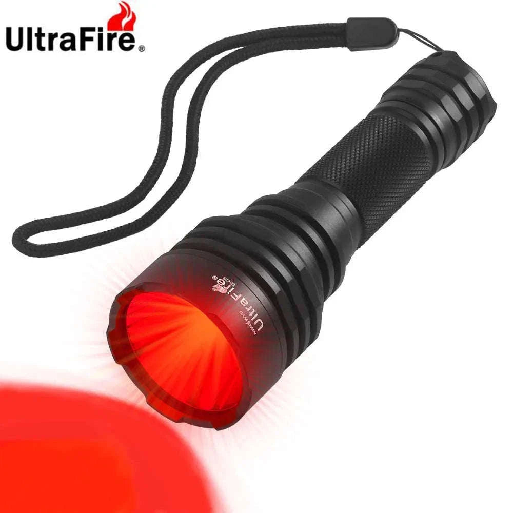 Red Light Tactical Flashlight for Hunting, Night Vision & Astronomy-R-C8