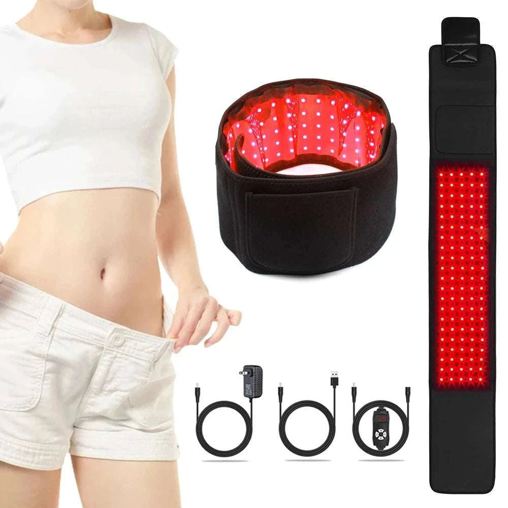 Red Light Therapy Belt 660nm & 850nm for Muscle Relief and Recovery-US Plug / United States