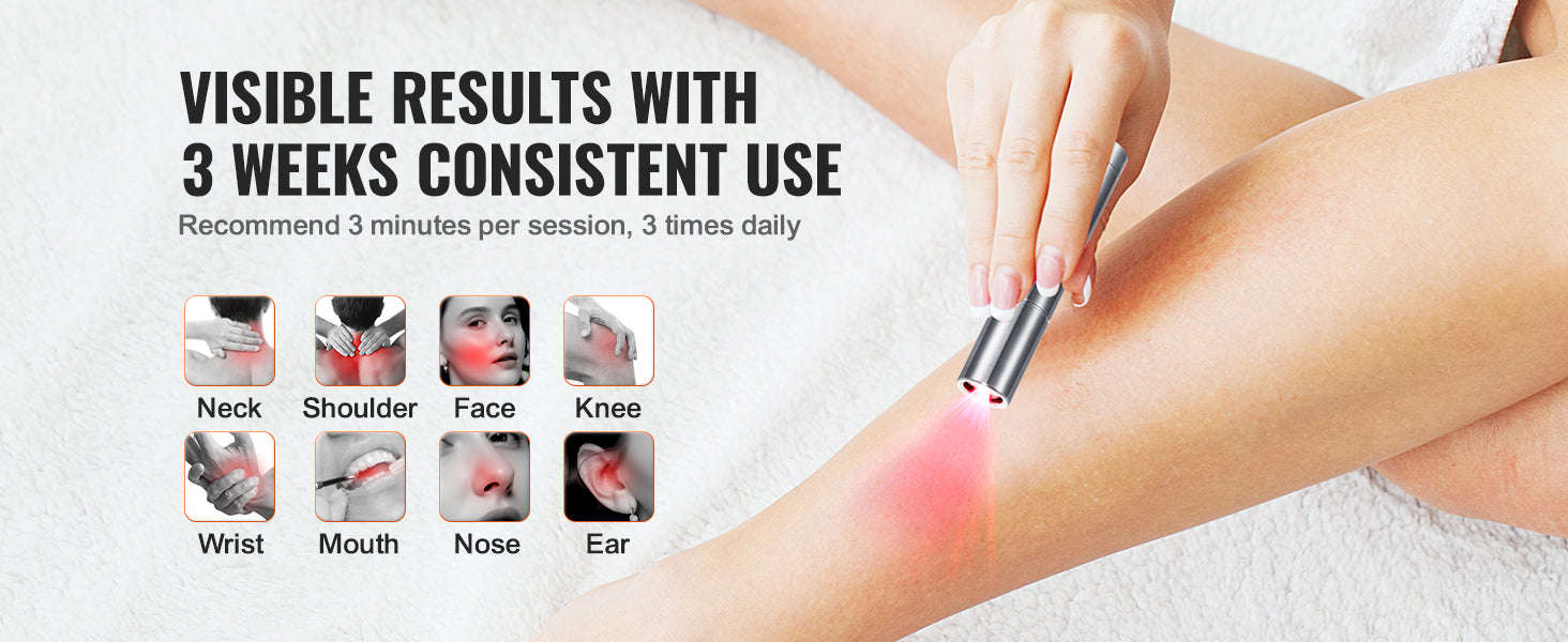 Red Light Therapy Device 2-in-1 Facial and Body Light Therapy Wand-United Kingdom