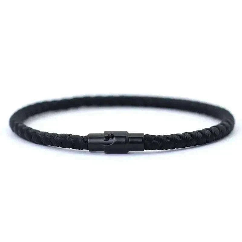 Red Thread Bracelet with Copper Accents, Classic Rope Design-green / S 18.5cm 7.3Inch