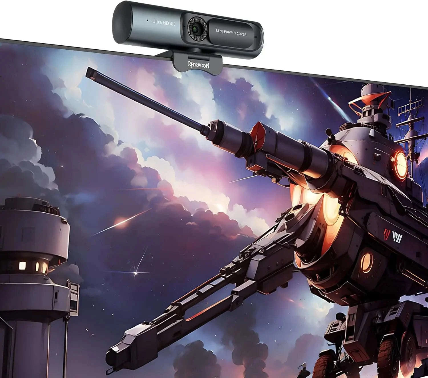 Redragon GW911 4K Webcam with Dual Noise-Cancelling Mics-Germany