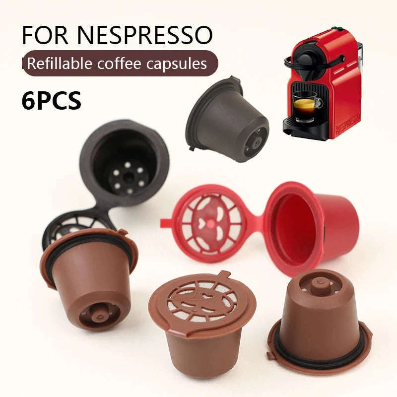 Refillable Nespresso Coffee Capsules – Eco-Friendly Reusable Pods-brown / L