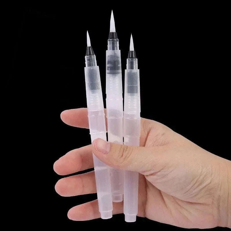 Refillable Watercolor Brush Pens Set for Smooth Fluid Strokes-3pcs