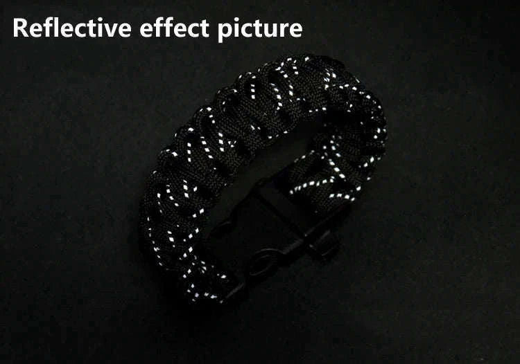 Reflective 7-Strand 4mm 550 Paracord Rope-fang Orange / 100M