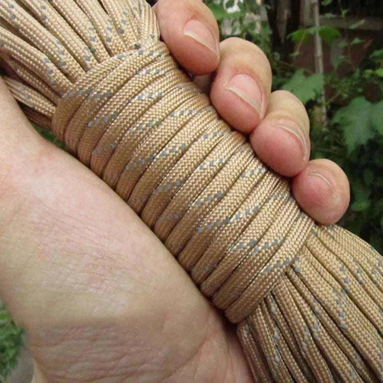 Reflective 7-Strand 4mm 550 Paracord Rope-fang Orange / 100M
