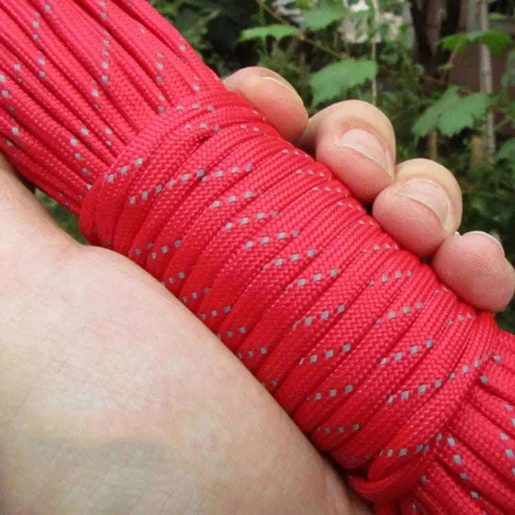 Reflective 7-Strand 4mm 550 Paracord Rope-fang Orange / 100M