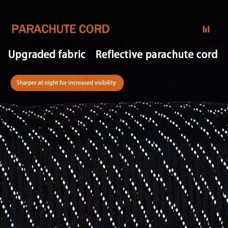 Reflective 7-Strand 4mm 550 Paracord Rope-fang Orange / 100M