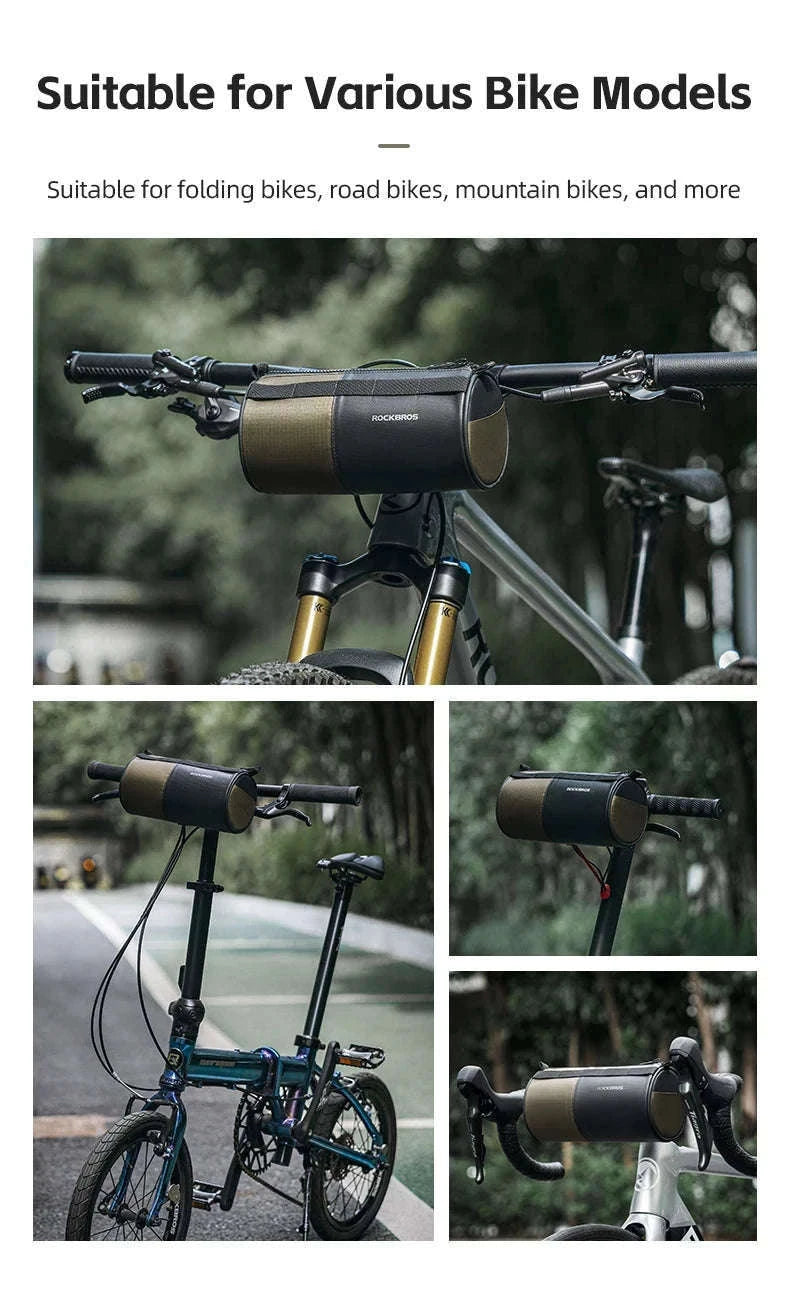 Reflective Bicycle Handlebar Bag, 1.7L Rainproof Front Bag-W007 / 1.7L