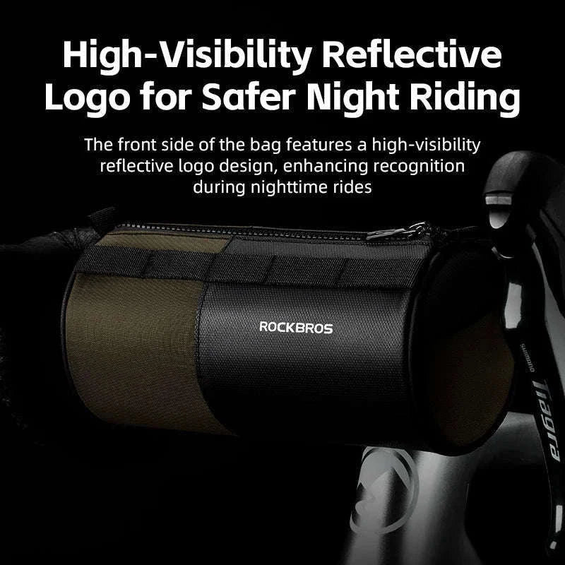 Reflective Bicycle Handlebar Bag, 1.7L Rainproof Front Bag-W007 / 1.7L