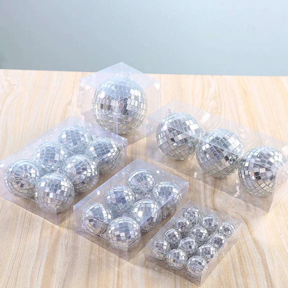 Reflective Mirror Balls for Parties and Festive Decor-4cm-12pcs / france