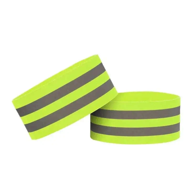 Reflective Safety Bands – High-Visibility Straps for Night Running and Cycling-2PCS Green