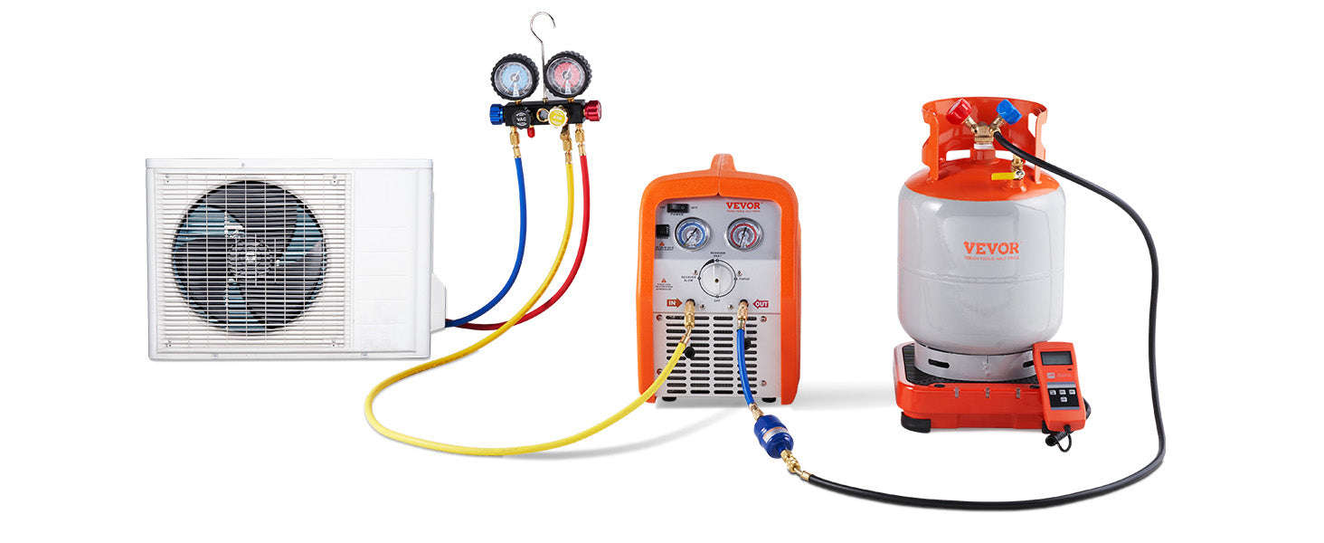 Refrigerant Recovery Tank 30 lb 400 PSI Portable Cylinder with Y-Valve-0.25inch / United States