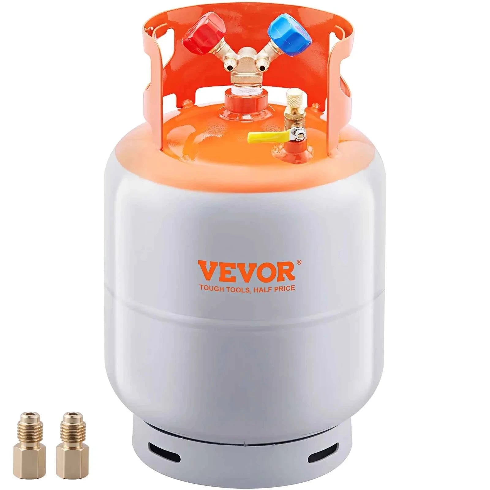 Refrigerant Recovery Tank 30 lb 400 PSI Portable Cylinder with Y-Valve-0.25inch / United States