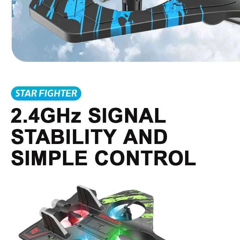 Remote Control Foam Jet Plane with LEDs and 4-Channel Control-