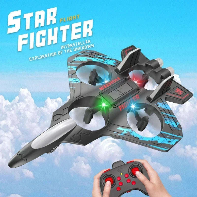 Remote Control Foam Jet Plane with LEDs and 4-Channel Control-