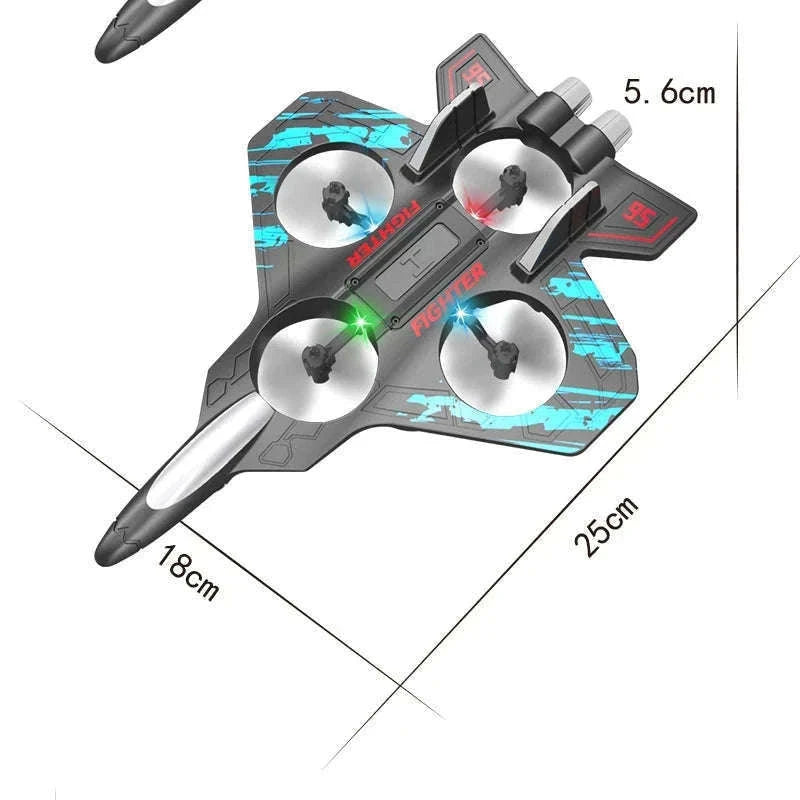 Remote Control Foam Jet Plane with LEDs and 4-Channel Control-