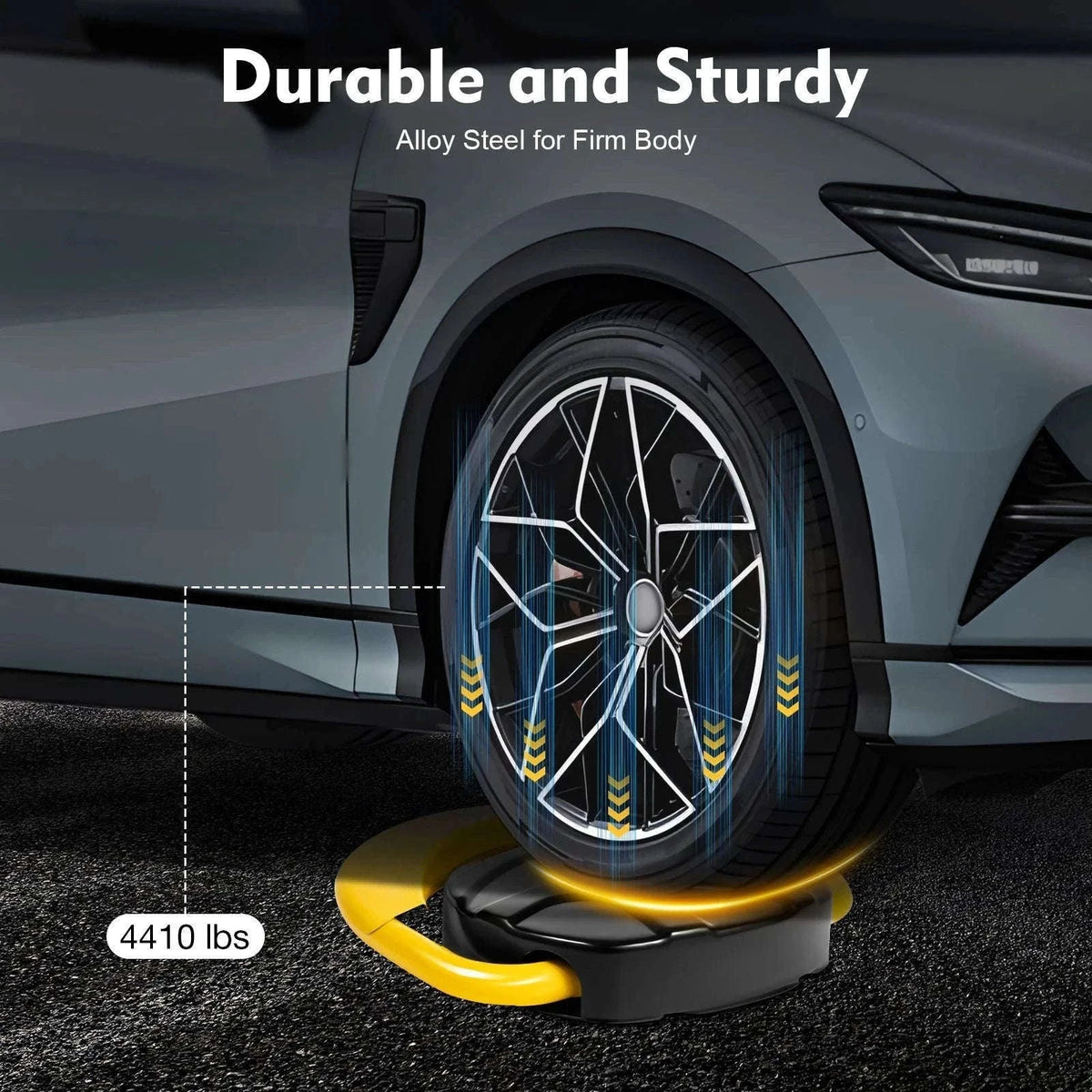 Remote Control Parking Barrier Post: Secure Your Parking Space Effortlessly-YELLOW / france