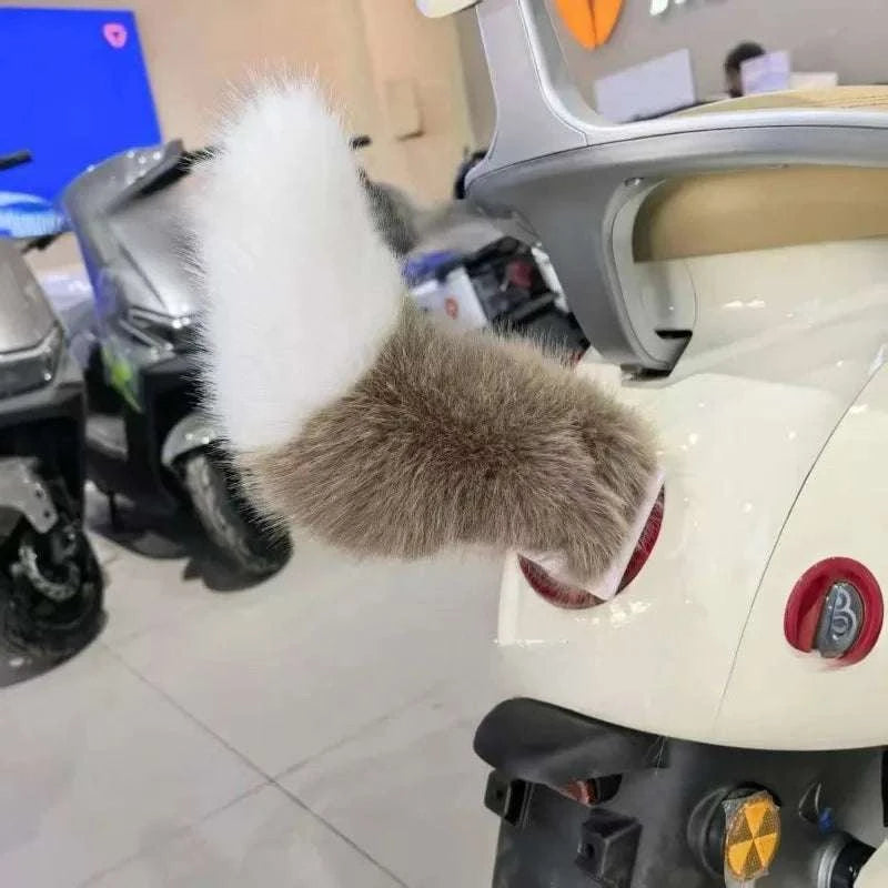 Remote Control Wagging Fox Tail for Scooter & Motorcycle Decor-Pink