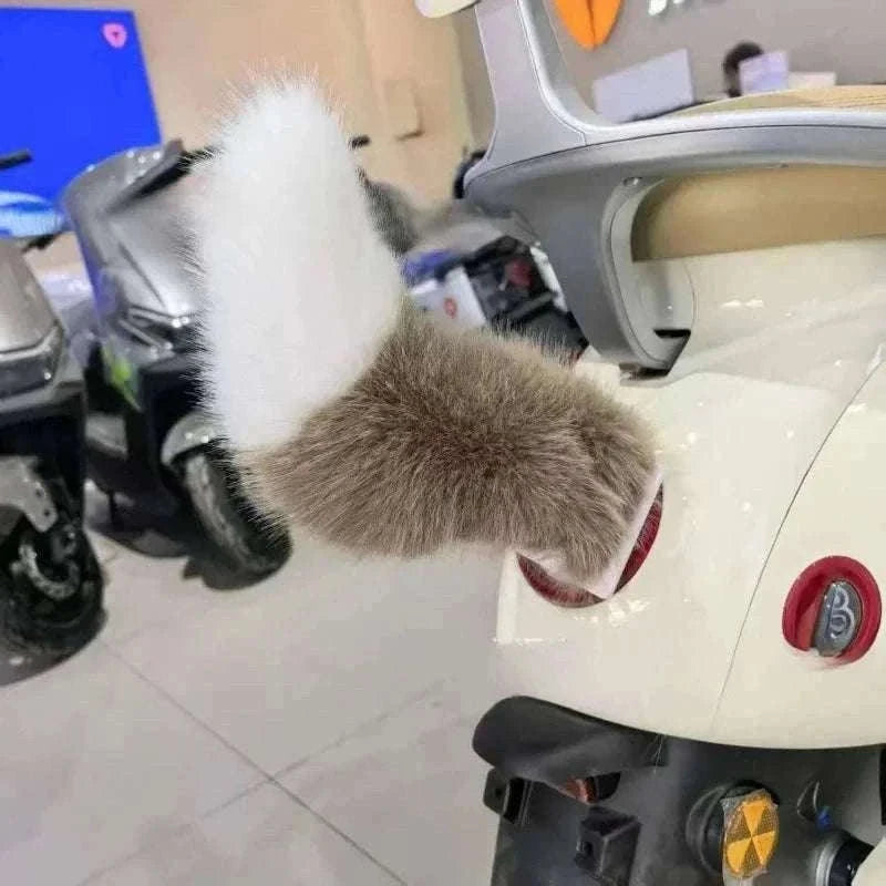 Remote Control Wagging Fox Tail for Scooter & Motorcycle Decor-Pink
