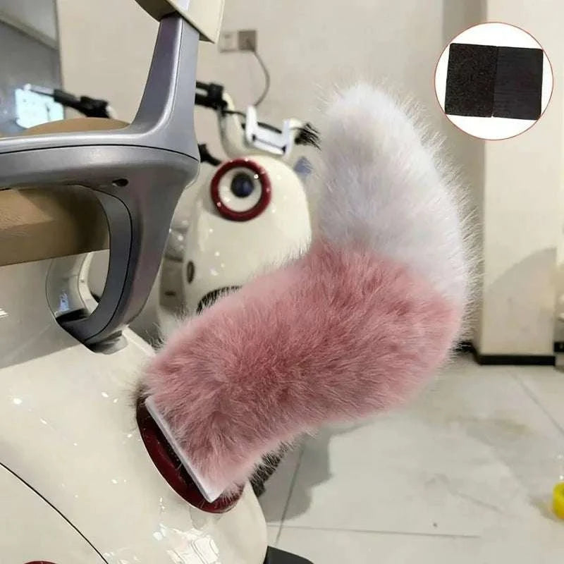 Remote Control Wagging Fox Tail for Scooter & Motorcycle Decor-Pink