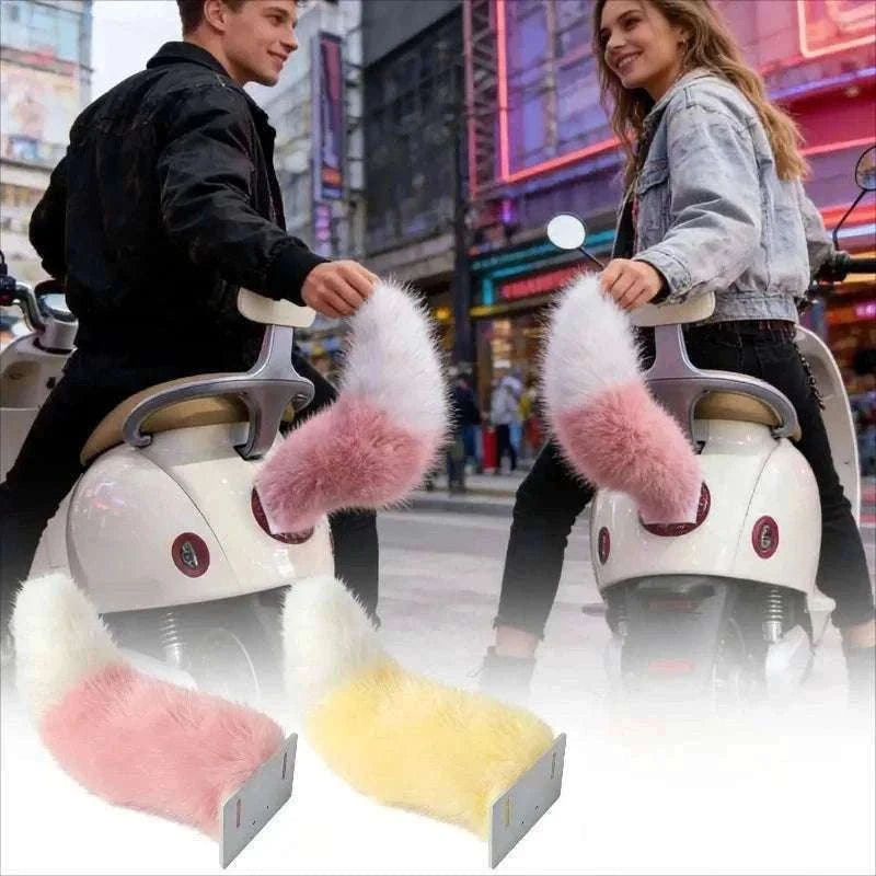 Remote Control Wagging Fox Tail for Scooter & Motorcycle Decor-Pink