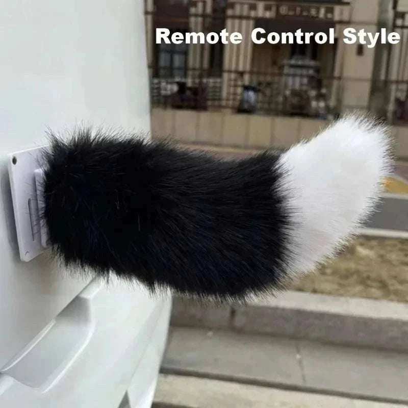 Remote Control Wagging Fox Tail for Scooter & Motorcycle Decor-Pink