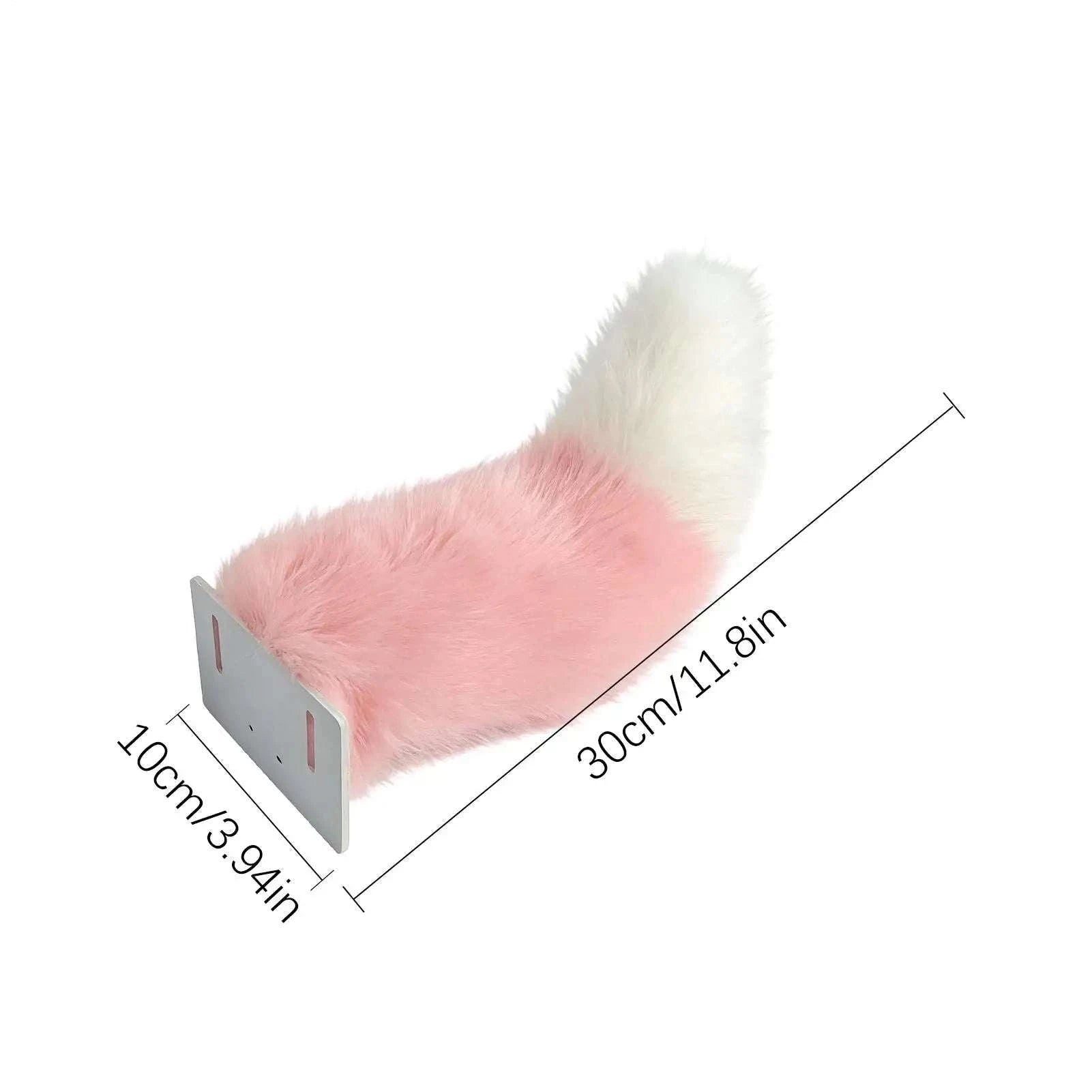Remote Control Wagging Fox Tail for Scooter & Motorcycle Decor-Pink
