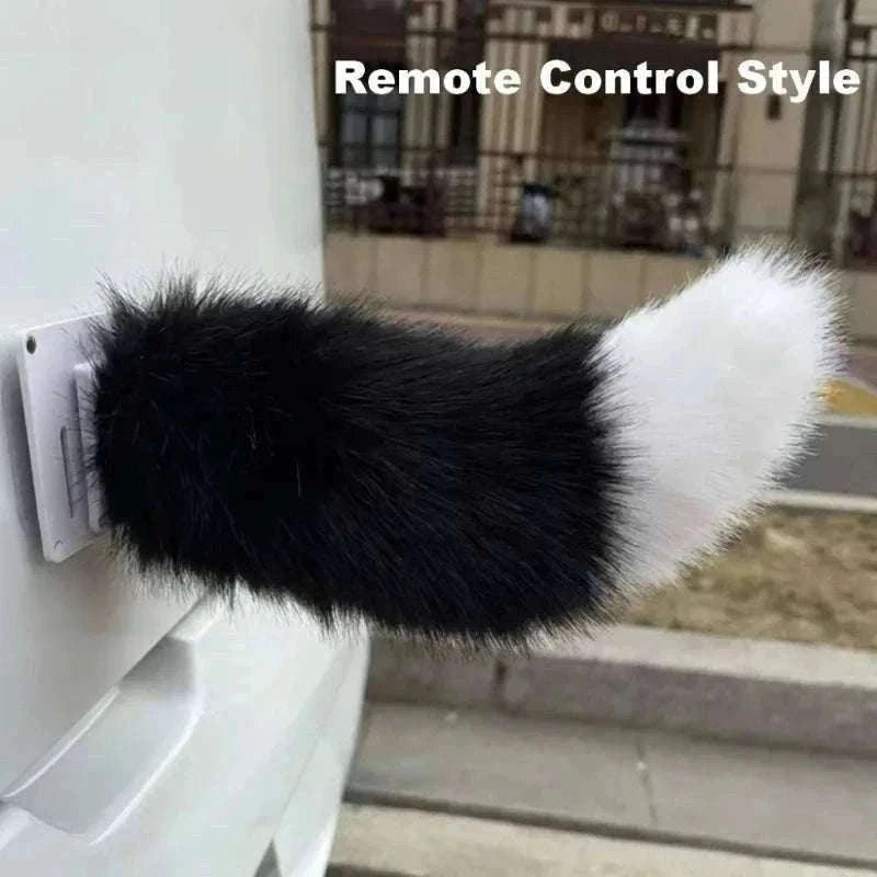 Remote Control Wagging Fox Tail for Scooter & Motorcycle Decor-Pink