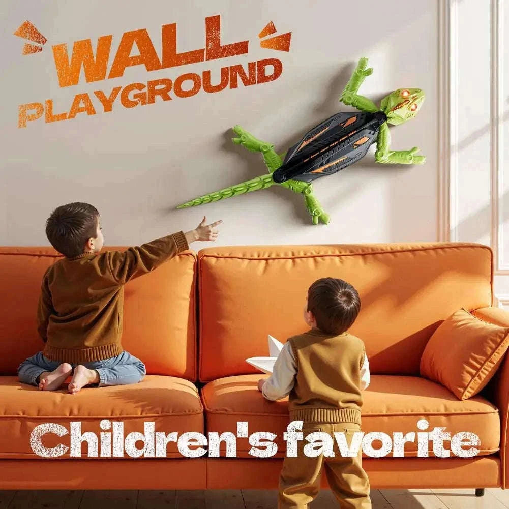 Remote Control Wall Climbing Lizard Robot Toy-D