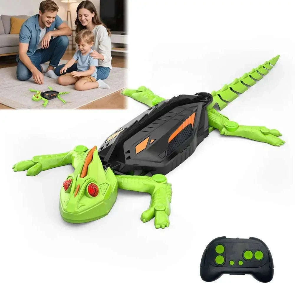 Remote Control Wall Climbing Lizard Robot Toy-D