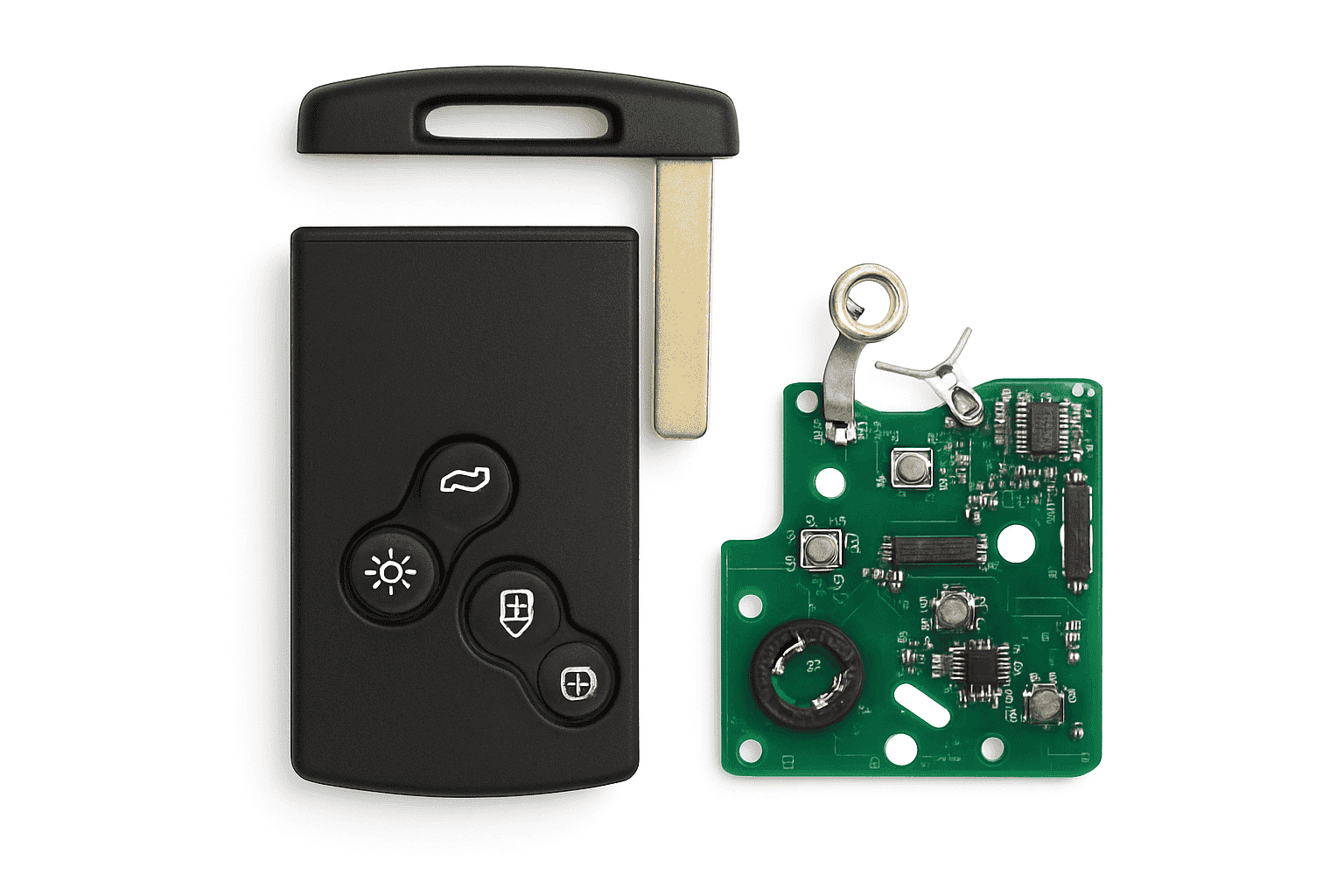 Renault Smart Remote Car Key Fob Replacement 433MHz ID46 Chip-Default Title