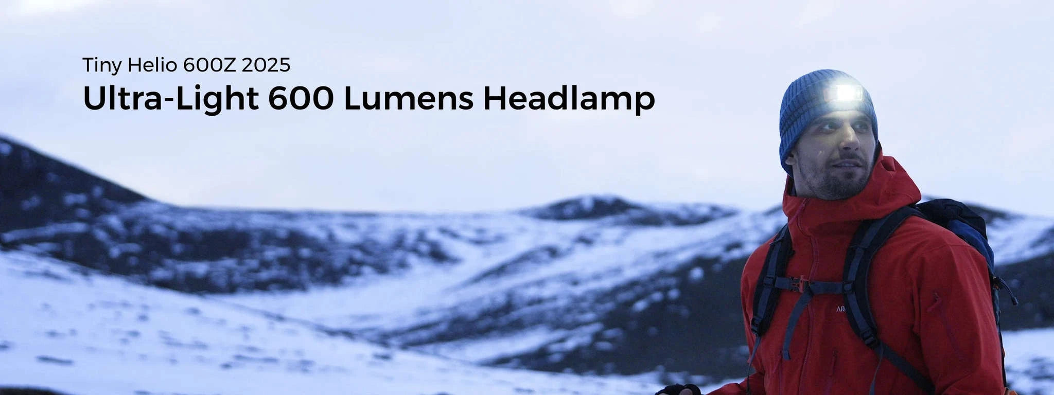 Replaceable Battery Headlamp 600 Lumens-Orange