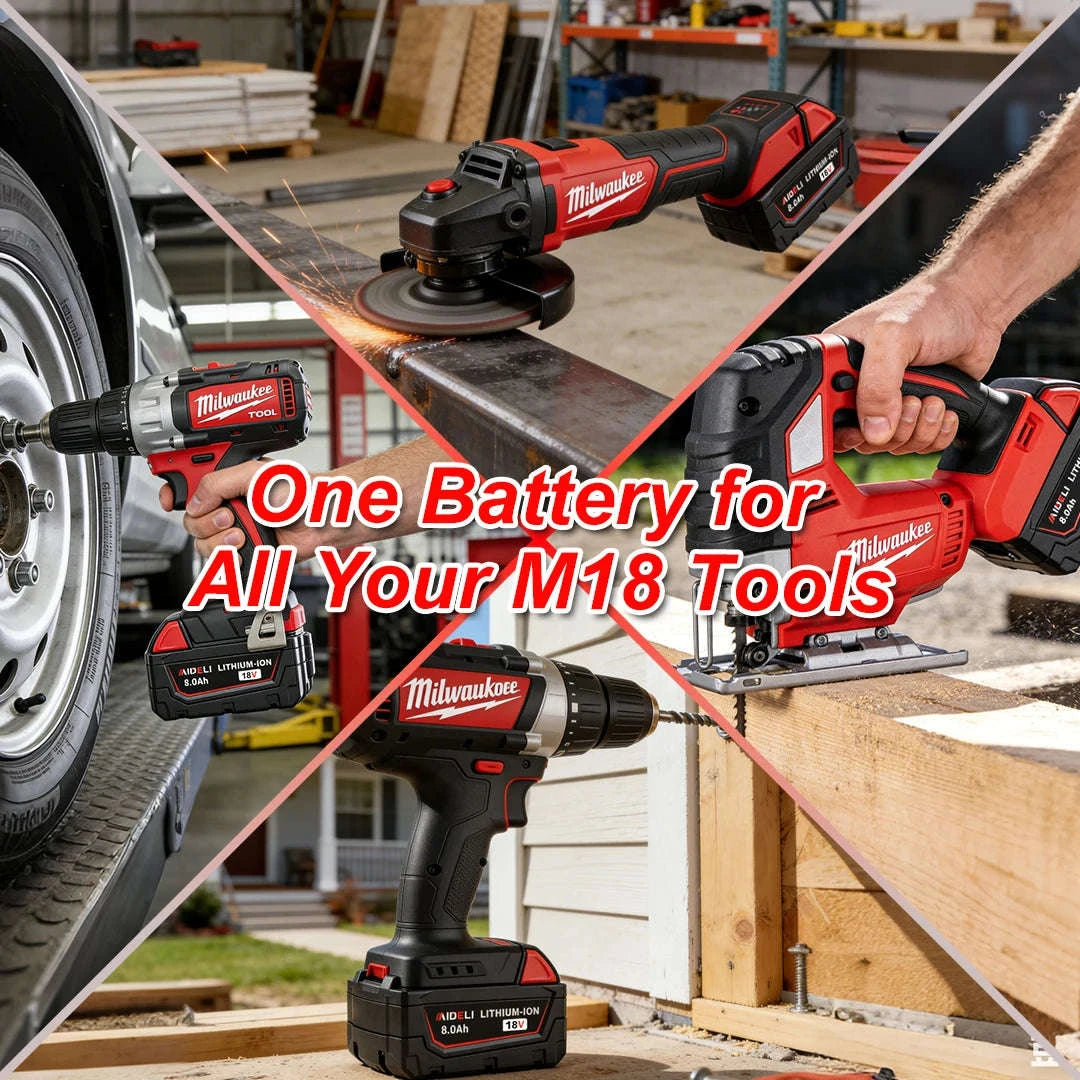 Replacement 18V Li-ion Battery 8.0Ah-8pcs / 18V / United States