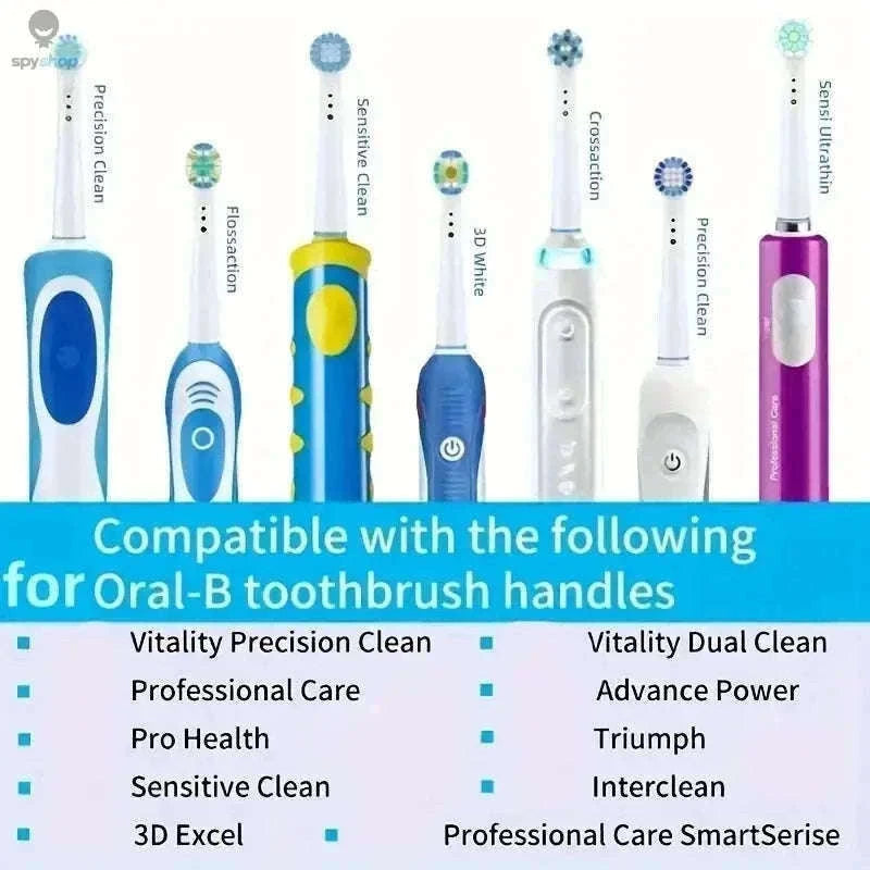 Replacement Toothbrush Heads for Oral-B Braun, Gentle Clean-Standard 4pcs