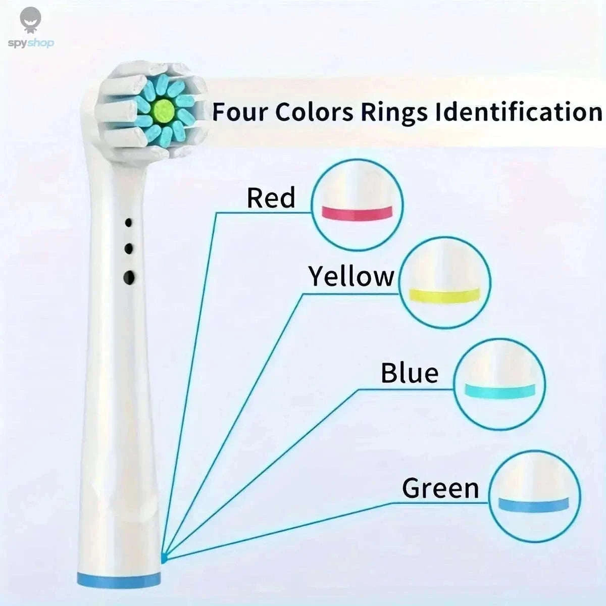 Replacement Toothbrush Heads for Oral-B Braun, Gentle Clean-Standard 4pcs