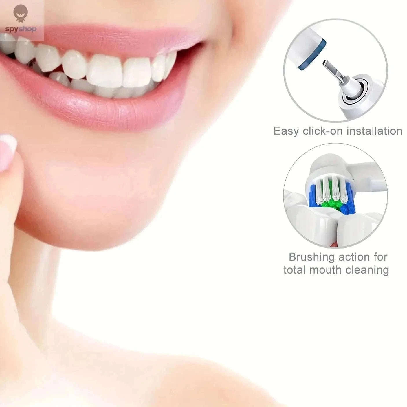 Replacement Toothbrush Heads for Oral-B Braun, Gentle Clean-Standard 4pcs