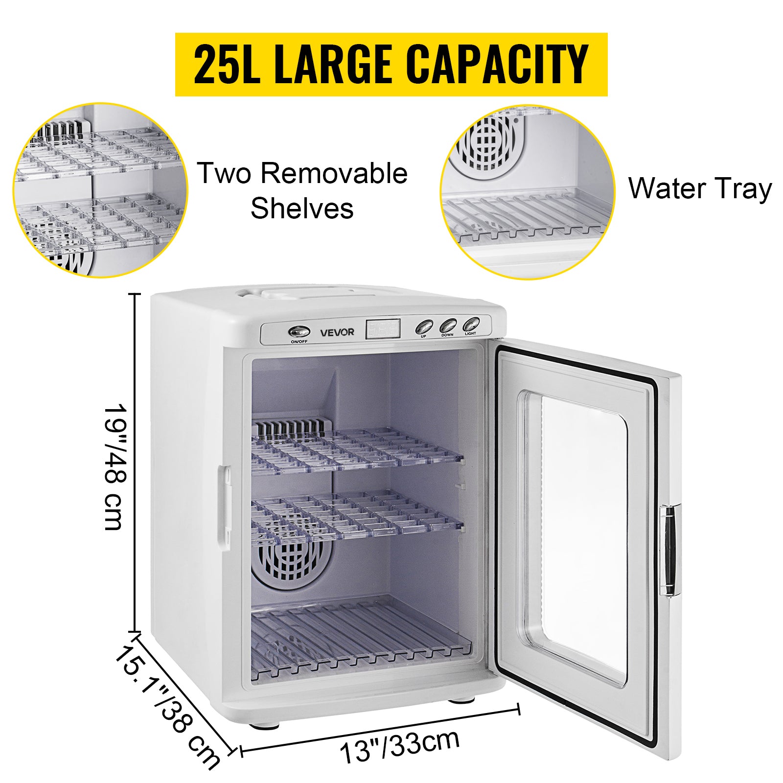 Inkubátor na plazí vejce 25L s regulací teploty a LED displejem