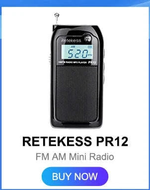 Retekess V115 Portable Radio with USB Recorder-V115