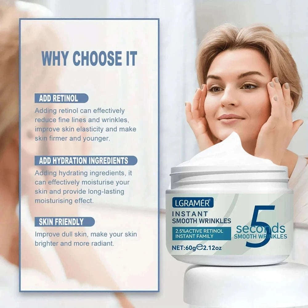 Retinol Anti-Wrinkle Cream for Smoother, Brighter Skin-30g
