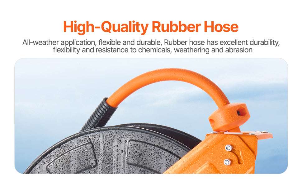 Retractable Air Hose Reel 50FT Auto-Rewind with Swivel Mount-100FT / United States