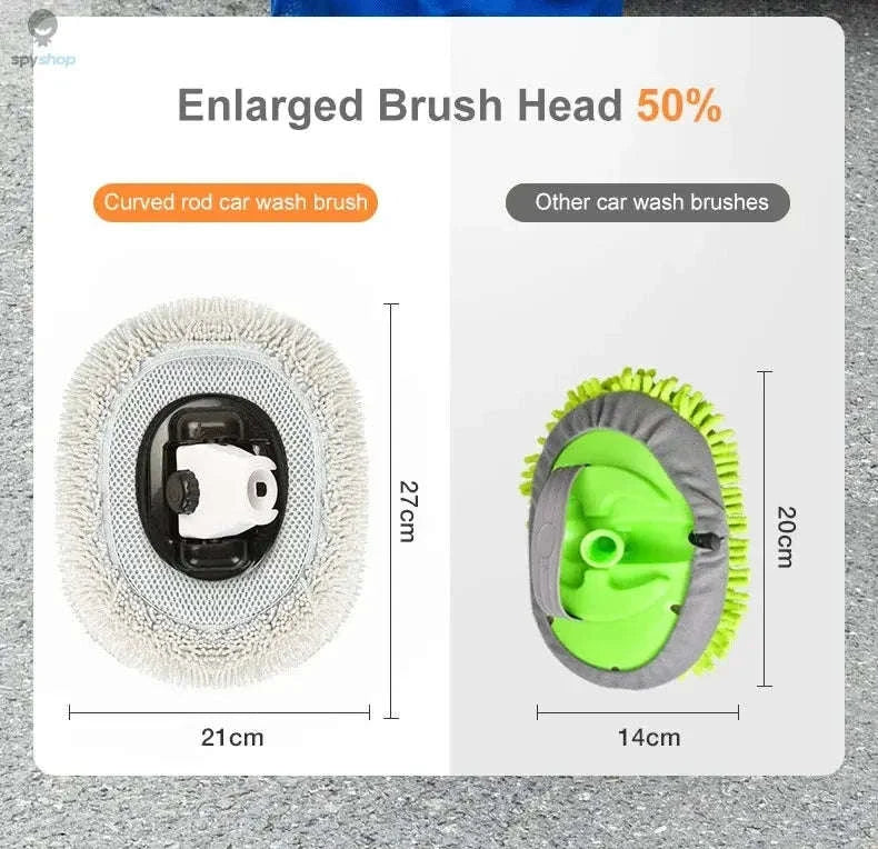 Retractable Car Wash Brush with Telescoping Handle-1Mop and 1Mop Head