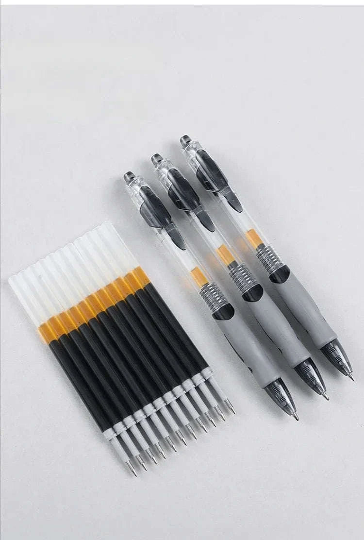 Retractable Gel Pens Set with Smooth 0.5mm Gel Ink-6 Blue pen