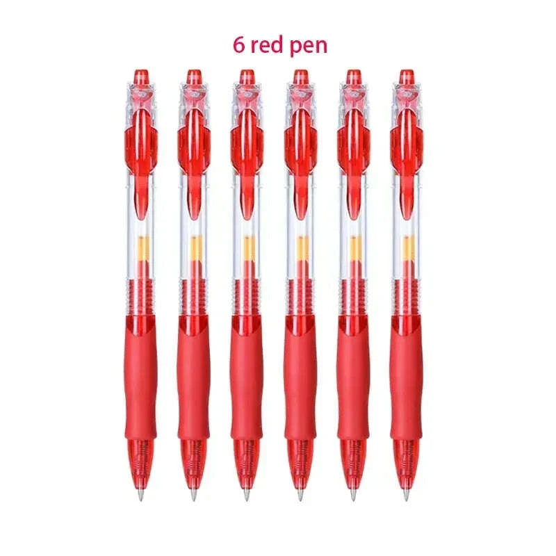 Retractable Gel Pens Set with Smooth 0.5mm Gel Ink-6 Blue pen