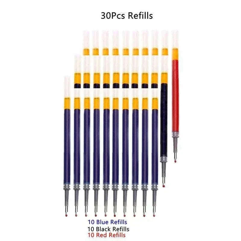 Retractable Gel Pens Set with Smooth 0.5mm Gel Ink-6 Blue pen