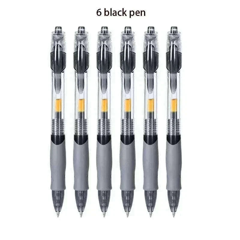 Retractable Gel Pens Set with Smooth 0.5mm Gel Ink-6 Blue pen