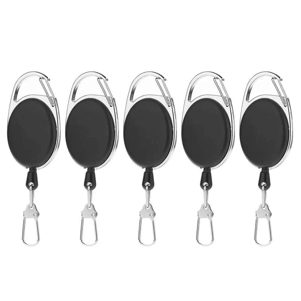 Retractable Key Chain Reel Badge Holder with Quick Release Clip-6pcs / Germany