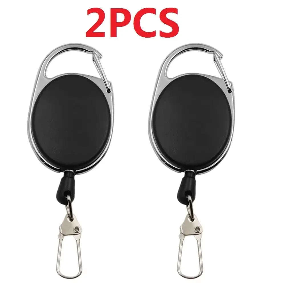 Retractable Key Chain Reel Badge Holder with Quick Release Clip-6pcs / Germany