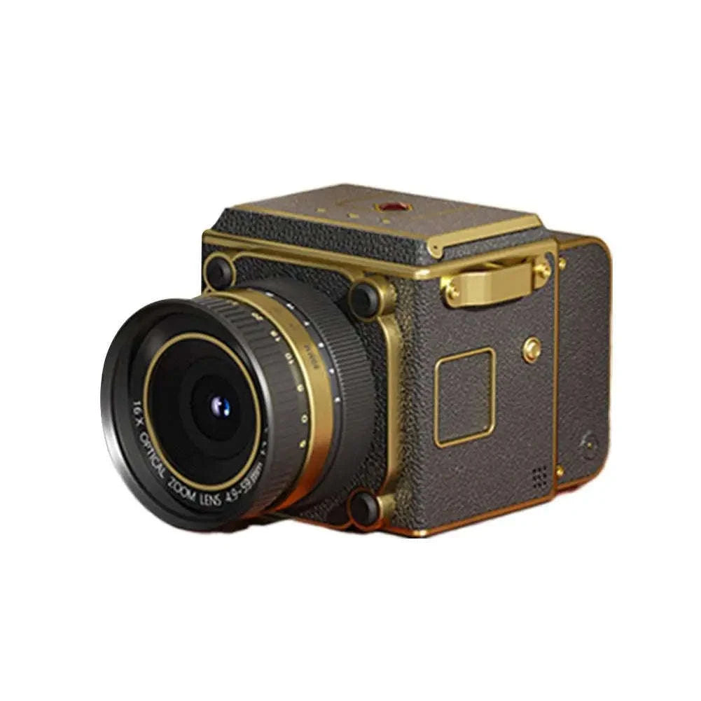 Retro CCD Digital Camera with 4K Video & 16X Zoom Portable Mini-Red