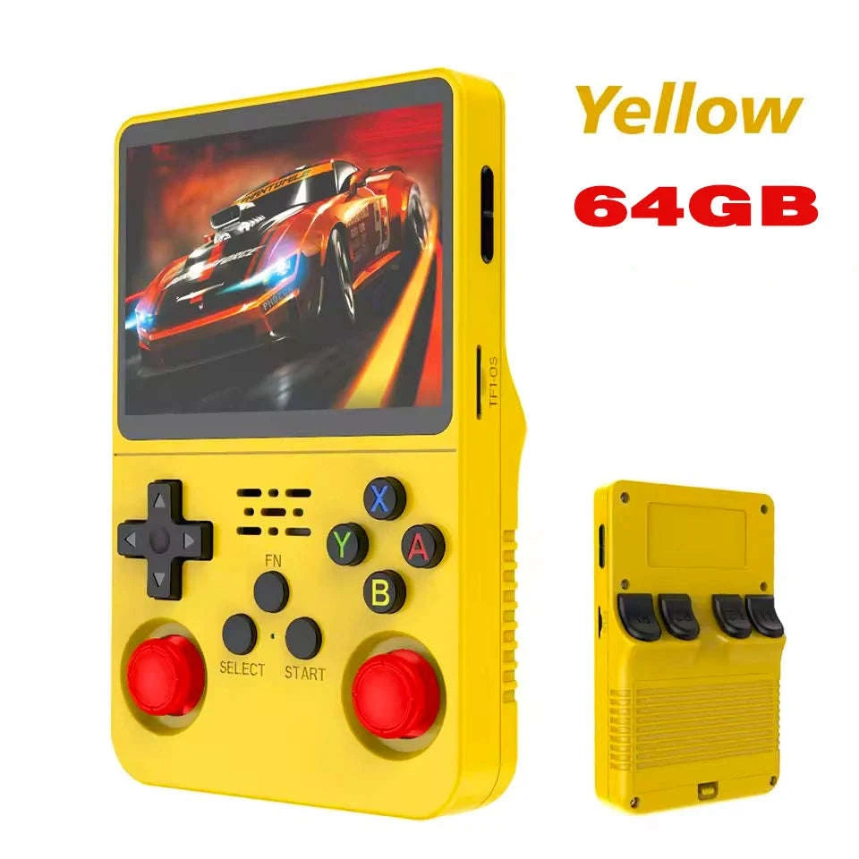 Retro Handheld Game Console with 3.5" IPS Screen and 15000 Games-Purple-64G-1